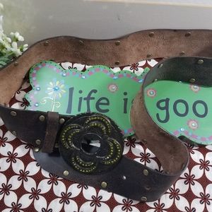 Boho Leather Belt